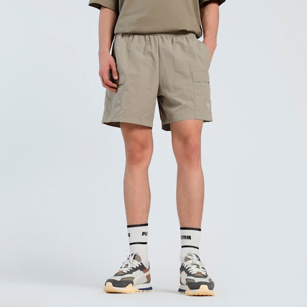 WARDROBE Essentials Men's Relaxed Fit  6" Cargo Shorts, Velvet Moss, extralarge-IND